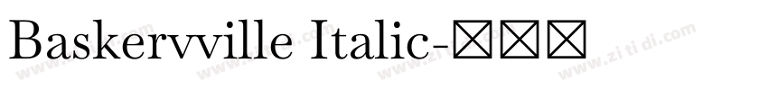 Baskervville Italic字体转换 Baskervville Italic字体转换